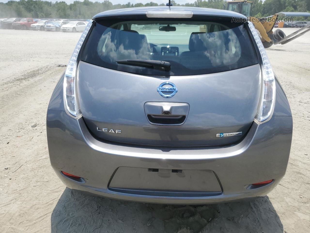 2015 Nissan Leaf S Gray vin: 1N4AZ0CP1FC332951