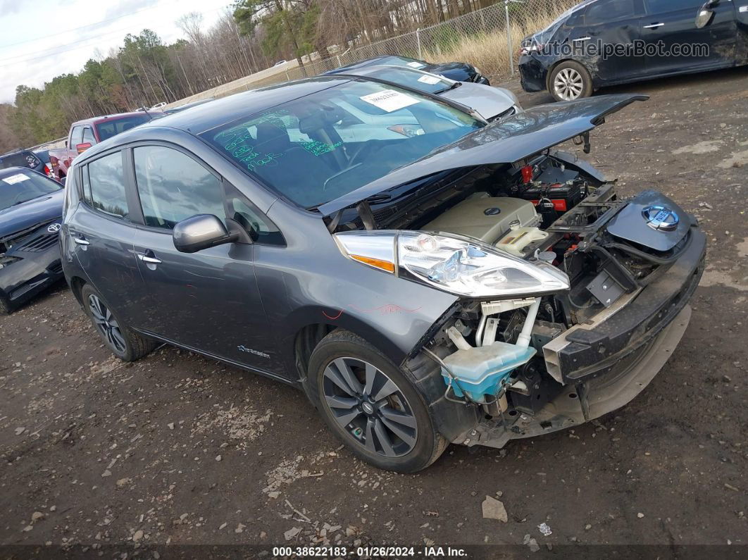 2015 Nissan Leaf Sl Gray vin: 1N4AZ0CP2FC312403