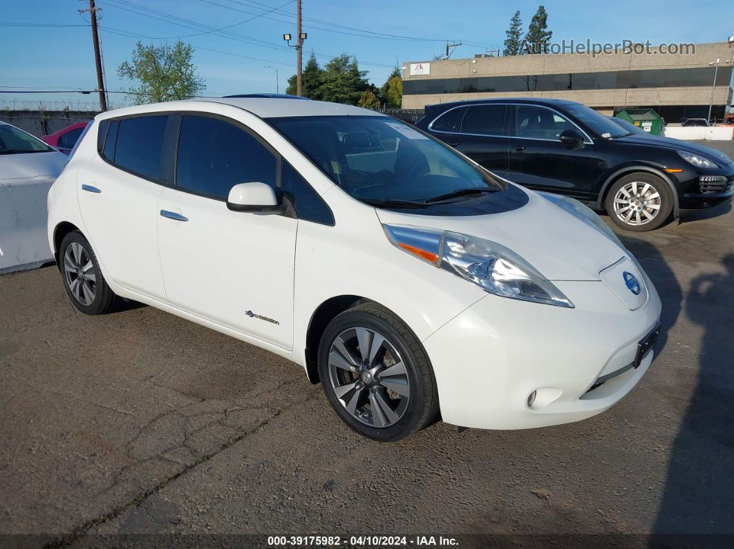 2015 Nissan Leaf Sv Белый vin: 1N4AZ0CP2FC314135