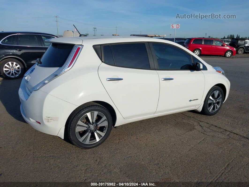 2015 Nissan Leaf Sv Белый vin: 1N4AZ0CP2FC314135