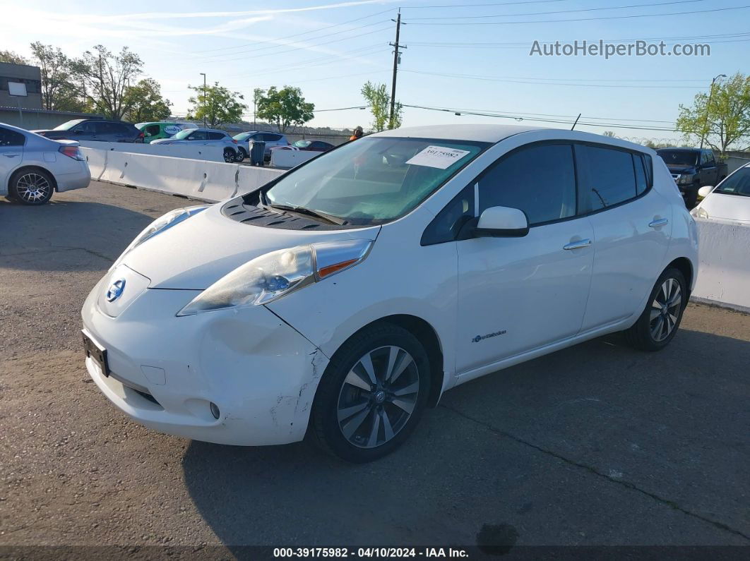 2015 Nissan Leaf Sv Белый vin: 1N4AZ0CP2FC314135