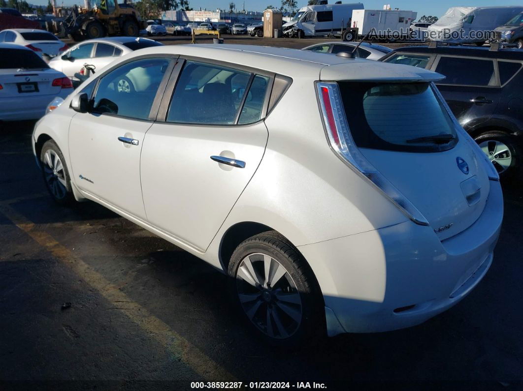 2015 Nissan Leaf Sv White vin: 1N4AZ0CP2FC324048