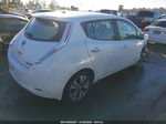 2015 Nissan Leaf Sv White vin: 1N4AZ0CP2FC324048