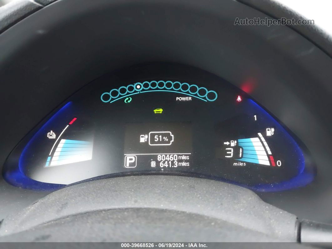 2015 Nissan Leaf S Белый vin: 1N4AZ0CP2FC329041