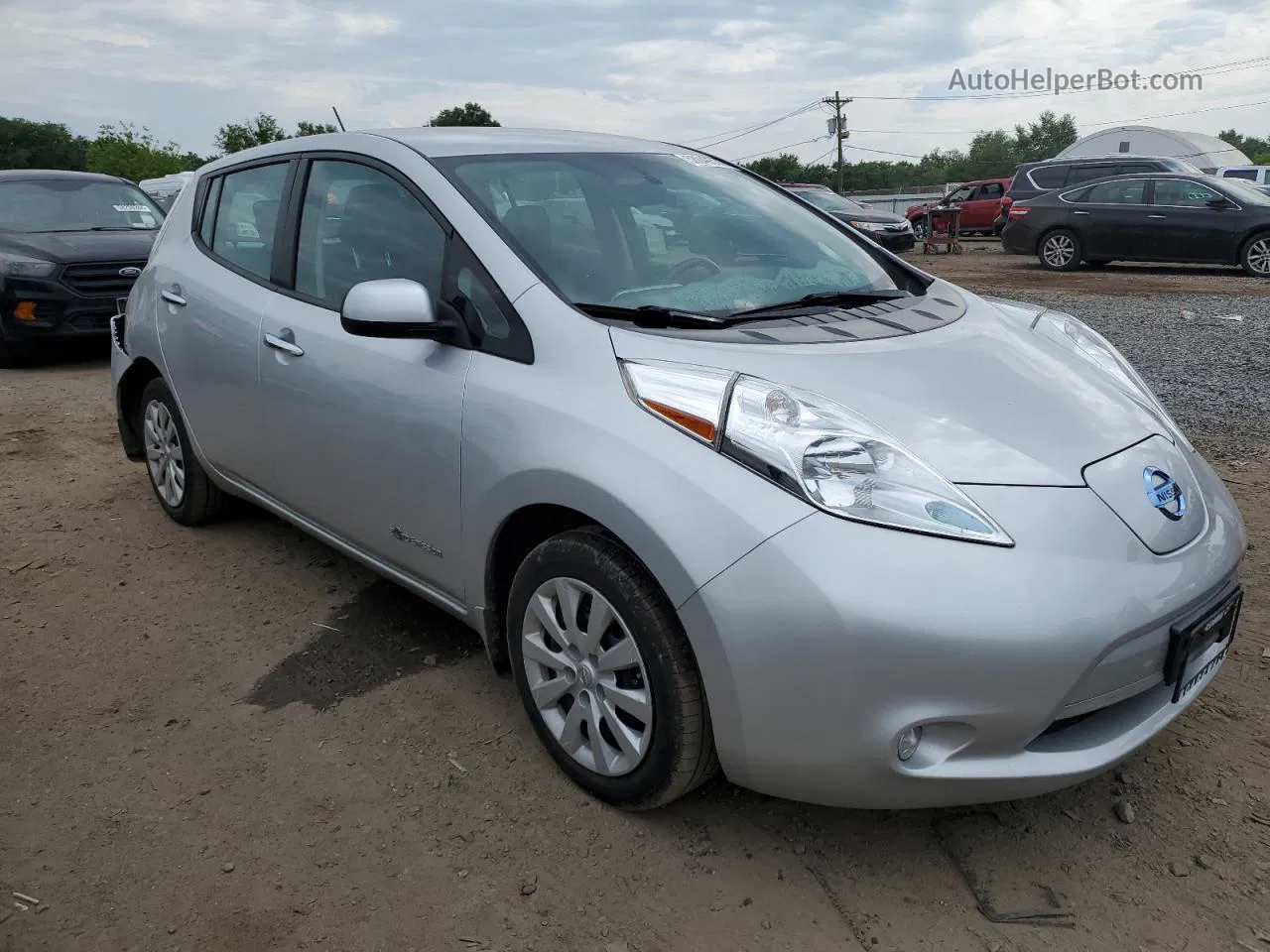 2015 Nissan Leaf S Серебряный vin: 1N4AZ0CP3FC307114