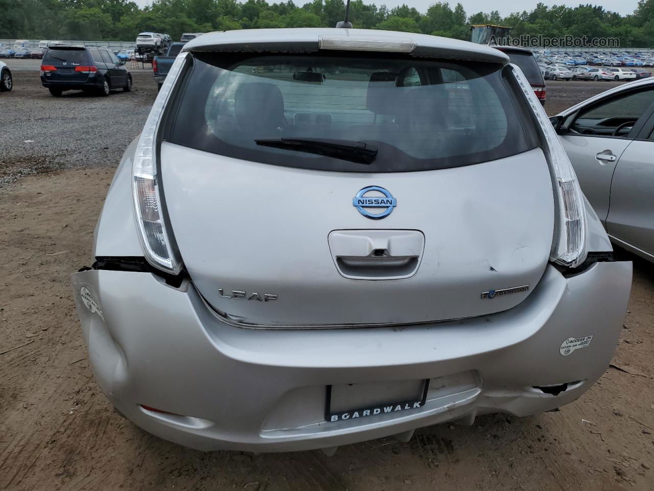 2015 Nissan Leaf S Серебряный vin: 1N4AZ0CP3FC307114