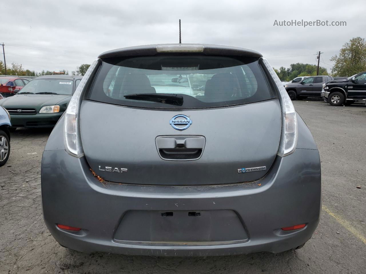 2015 Nissan Leaf S Серый vin: 1N4AZ0CP3FC307159