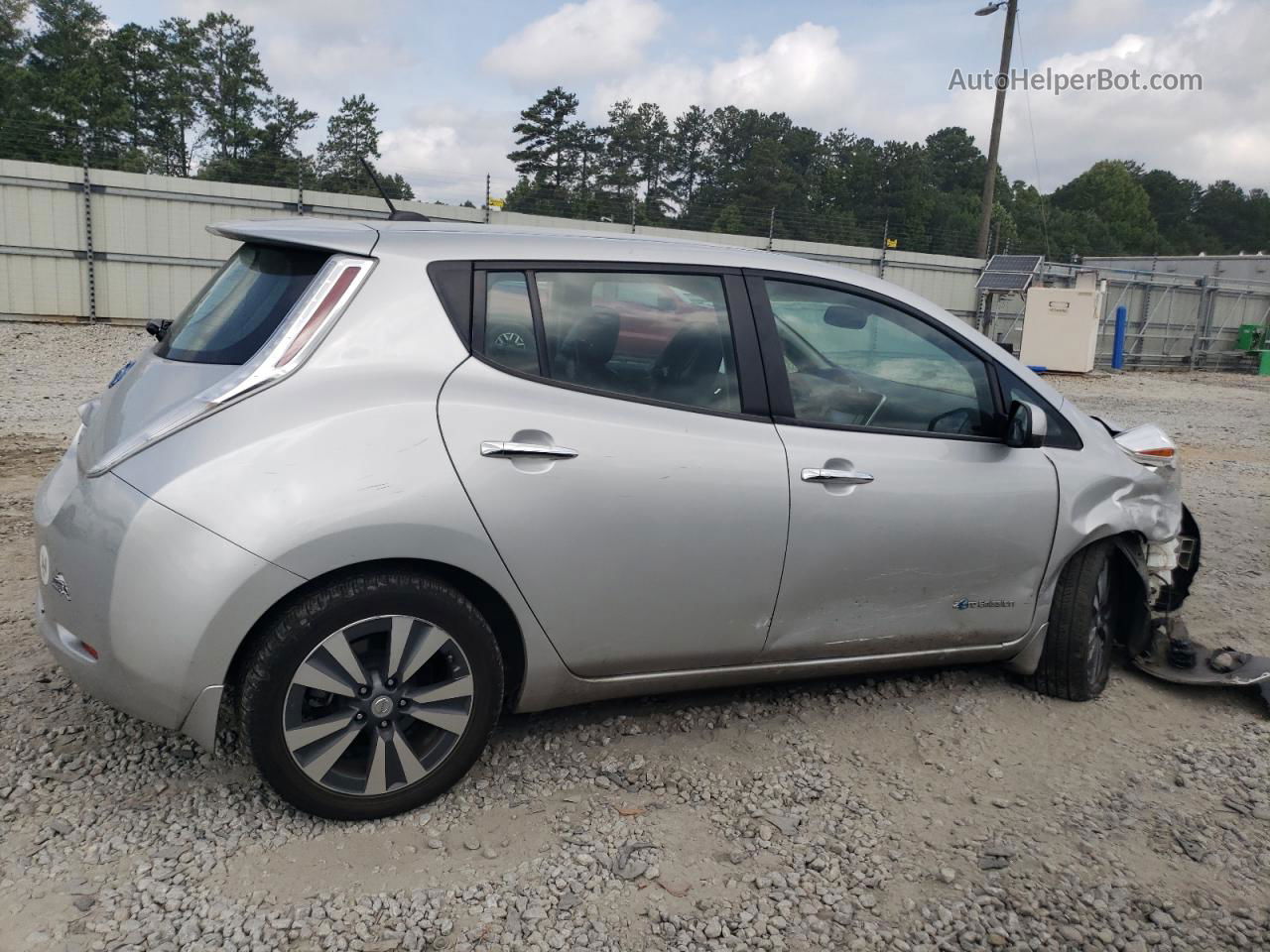 2015 Nissan Leaf S Silver vin: 1N4AZ0CP3FC320333