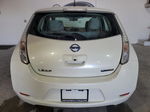 2015 Nissan Leaf S White vin: 1N4AZ0CP3FC322163