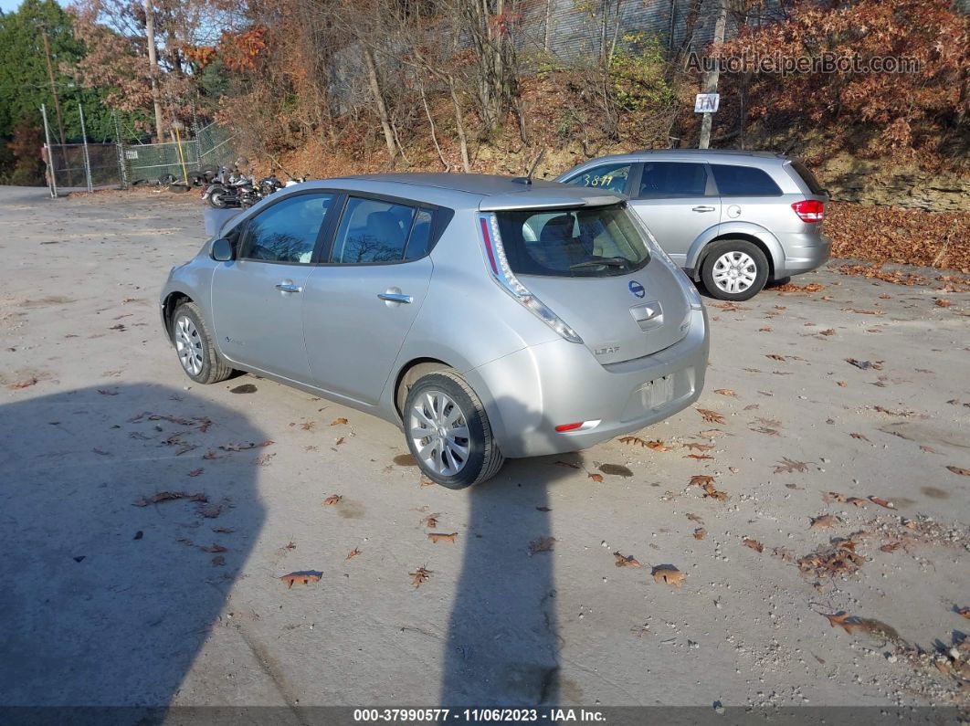 2015 Nissan Leaf S Серебряный vin: 1N4AZ0CP3FC327511