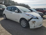 2015 Nissan Leaf S White vin: 1N4AZ0CP3FC327637