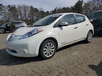 2015 Nissan Leaf S White vin: 1N4AZ0CP3FC327637