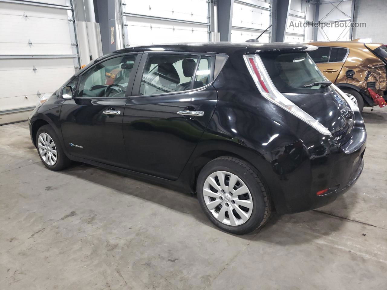 2015 Nissan Leaf S Black vin: 1N4AZ0CP3FC329100