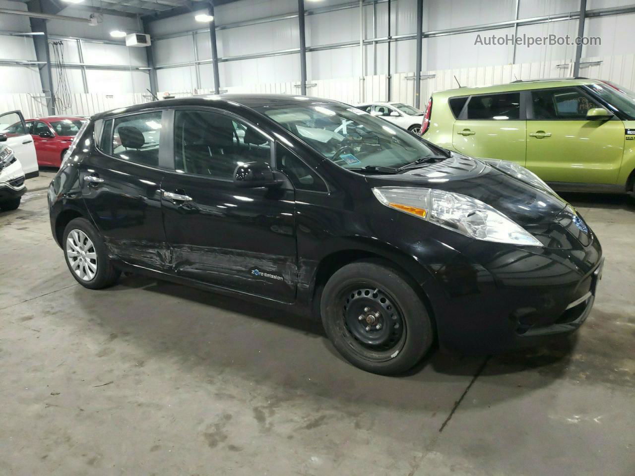 2015 Nissan Leaf S Черный vin: 1N4AZ0CP3FC329100