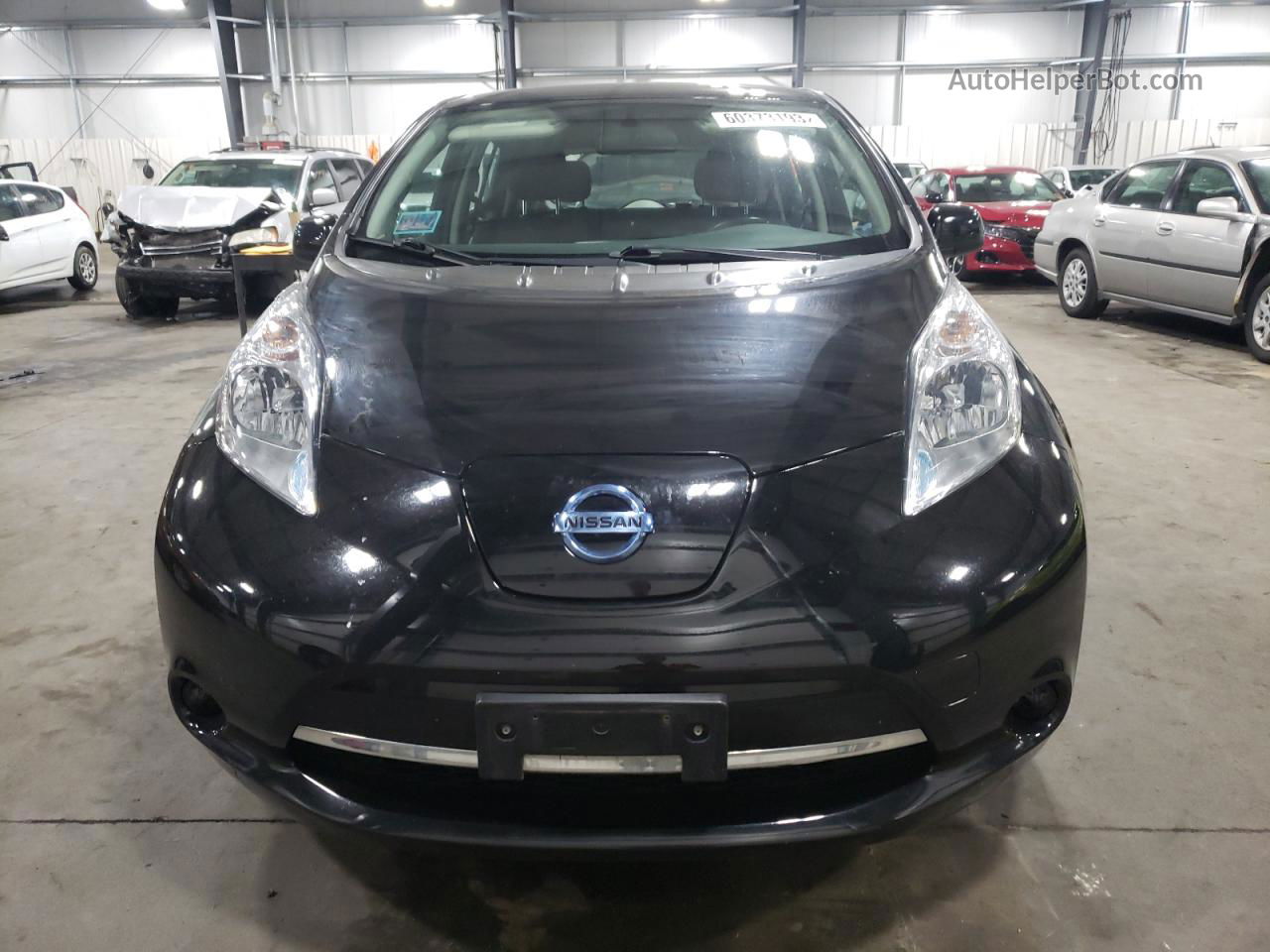 2015 Nissan Leaf S Black vin: 1N4AZ0CP3FC329100