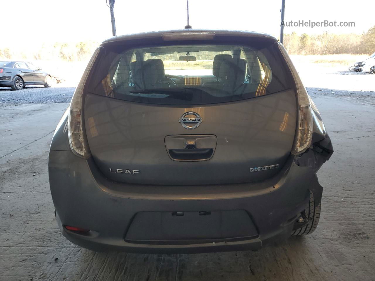 2015 Nissan Leaf S Gray vin: 1N4AZ0CP4FC304402