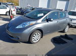 2015 Nissan Leaf S Gray vin: 1N4AZ0CP4FC307445