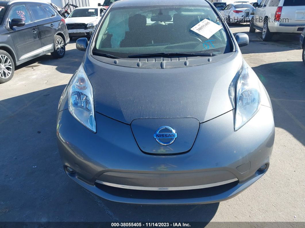 2015 Nissan Leaf S Gray vin: 1N4AZ0CP4FC307445