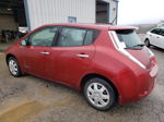 2015 Nissan Leaf S Maroon vin: 1N4AZ0CP4FC309468