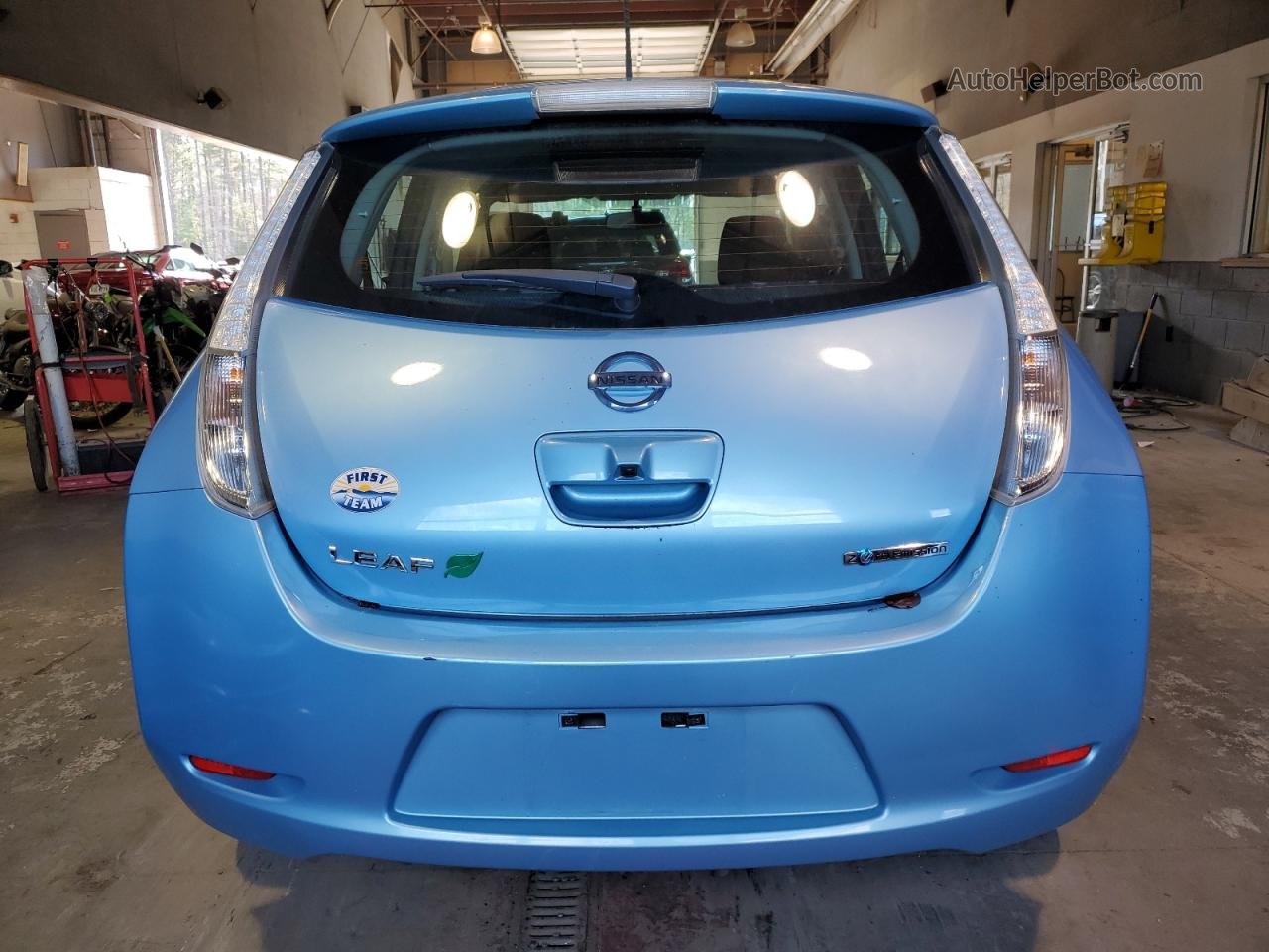 2015 Nissan Leaf S Blue vin: 1N4AZ0CP4FC311186