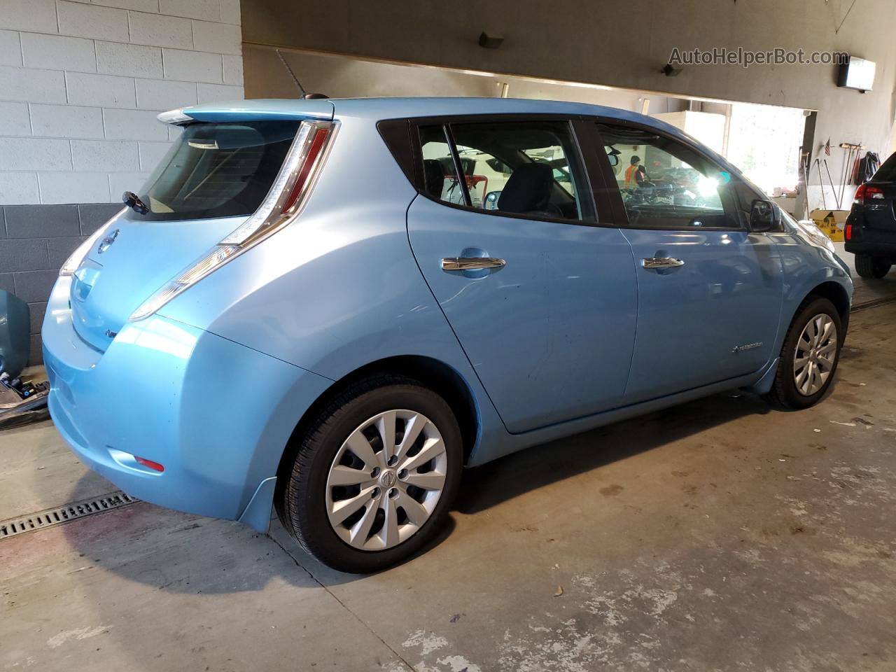 2015 Nissan Leaf S Blue vin: 1N4AZ0CP4FC311186