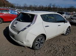 2015 Nissan Leaf S White vin: 1N4AZ0CP4FC320745