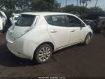 2015 Nissan Leaf S White vin: 1N4AZ0CP4FC321099