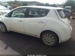 2015 Nissan Leaf S White vin: 1N4AZ0CP4FC321099