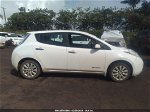 2015 Nissan Leaf S White vin: 1N4AZ0CP4FC321099