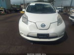 2015 Nissan Leaf S White vin: 1N4AZ0CP4FC321099