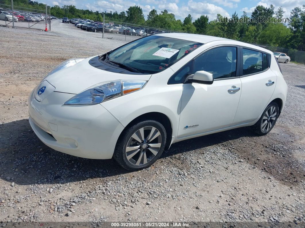 2015 Nissan Leaf Sv White vin: 1N4AZ0CP4FC321393