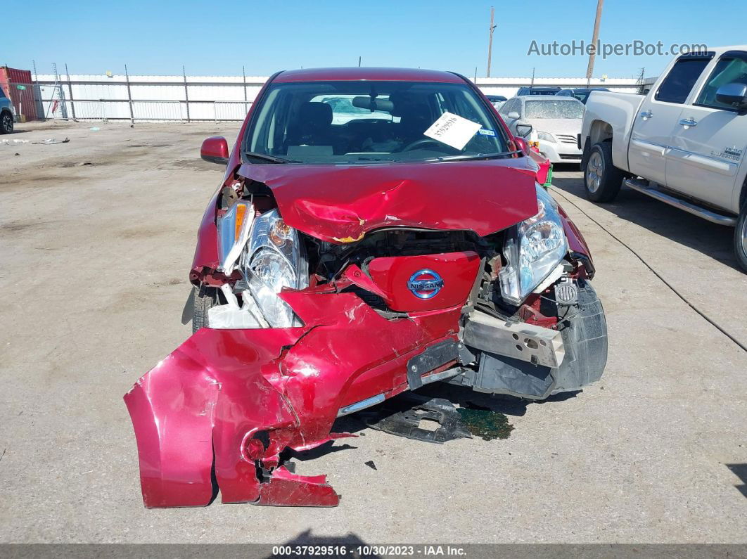 2015 Nissan Leaf S Red vin: 1N4AZ0CP4FC322267