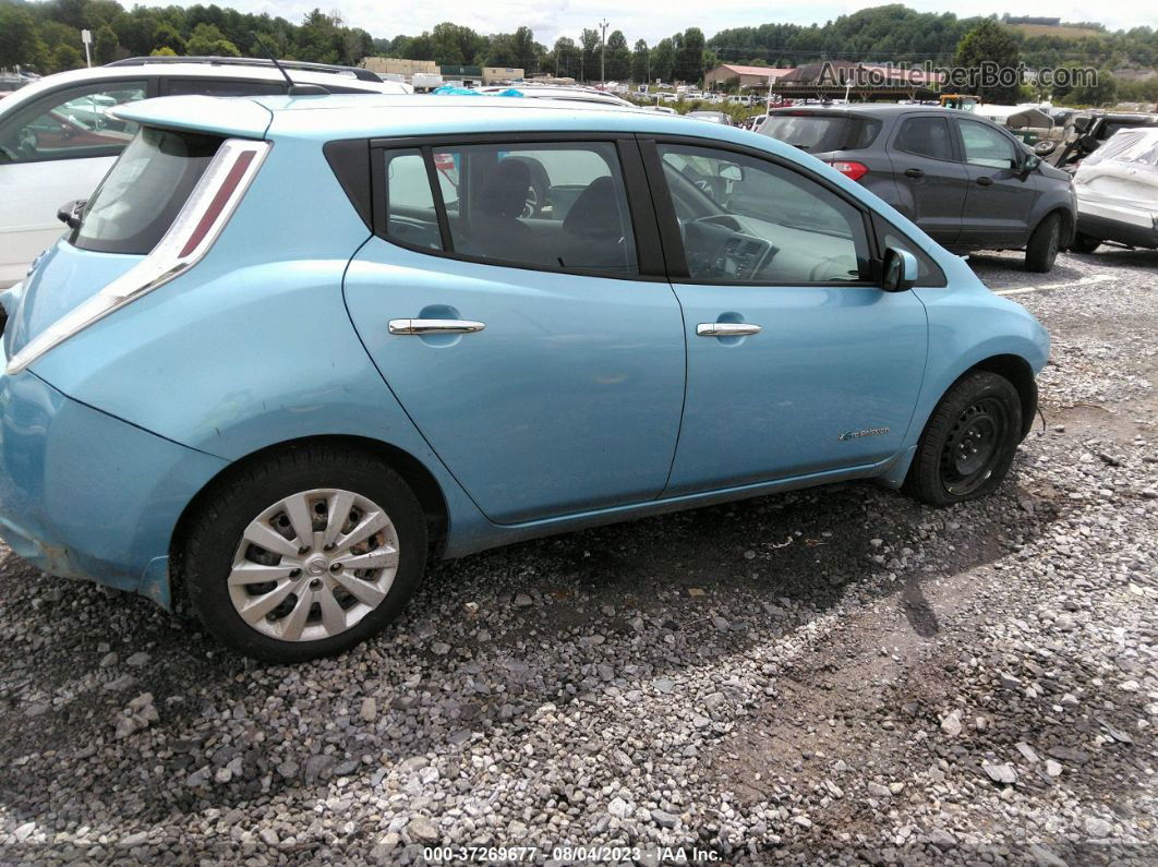 2015 Nissan Leaf S Blue vin: 1N4AZ0CP4FC323614