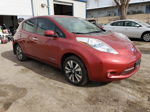 2015 Nissan Leaf S Red vin: 1N4AZ0CP4FC324195