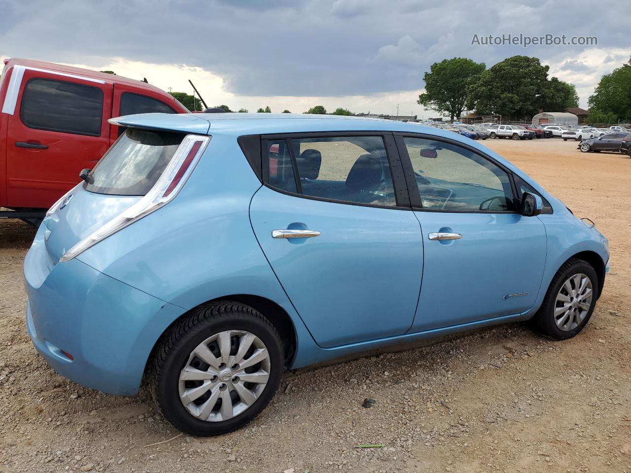 2015 Nissan Leaf S Blue vin: 1N4AZ0CP4FC324360