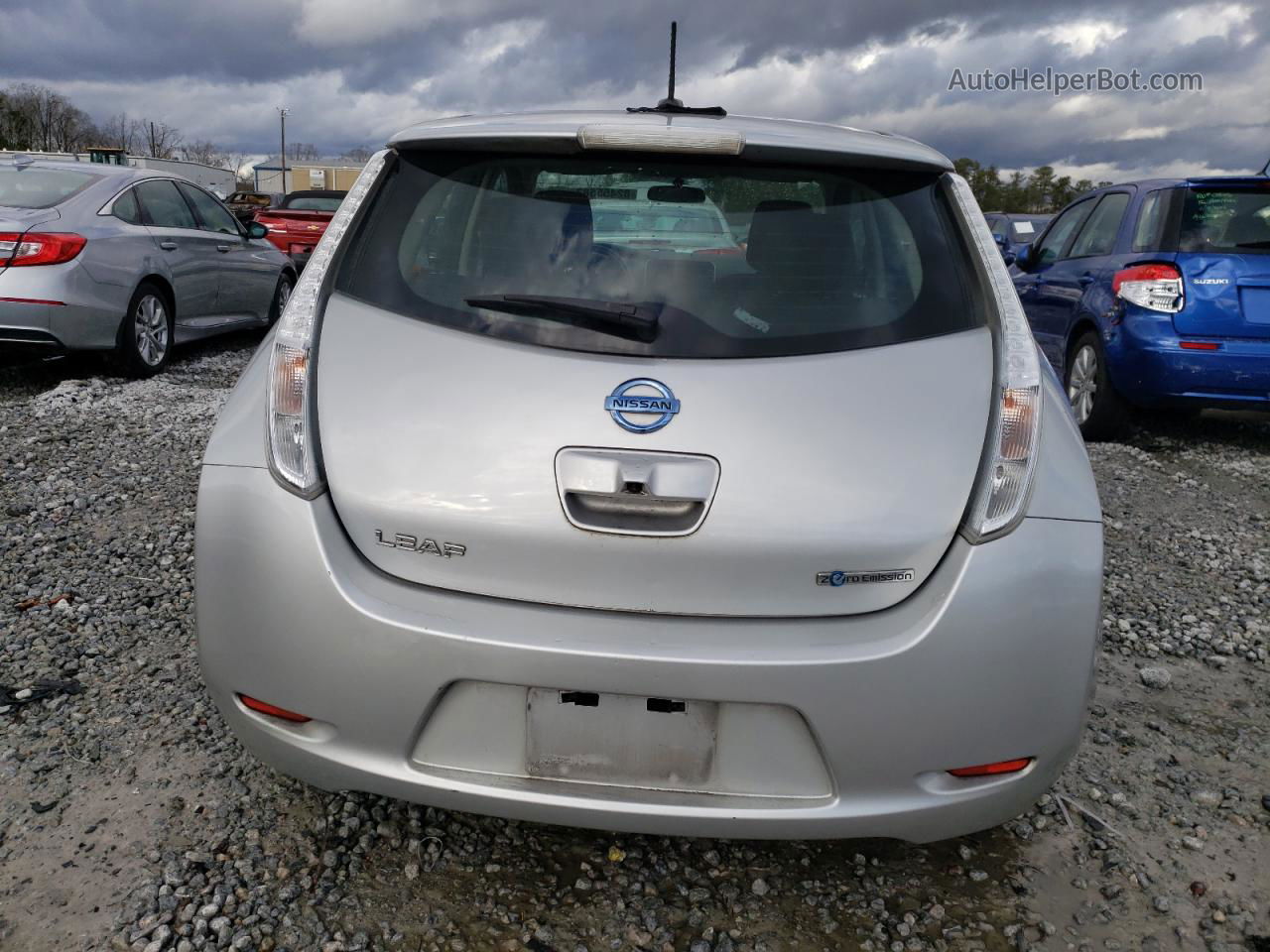 2015 Nissan Leaf S Silver vin: 1N4AZ0CP4FC325492