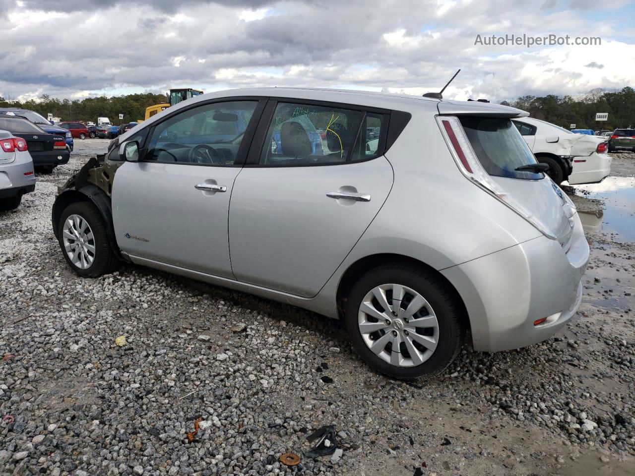 2015 Nissan Leaf S Silver vin: 1N4AZ0CP4FC325492