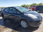 2015 Nissan Leaf S Black vin: 1N4AZ0CP4FC326805