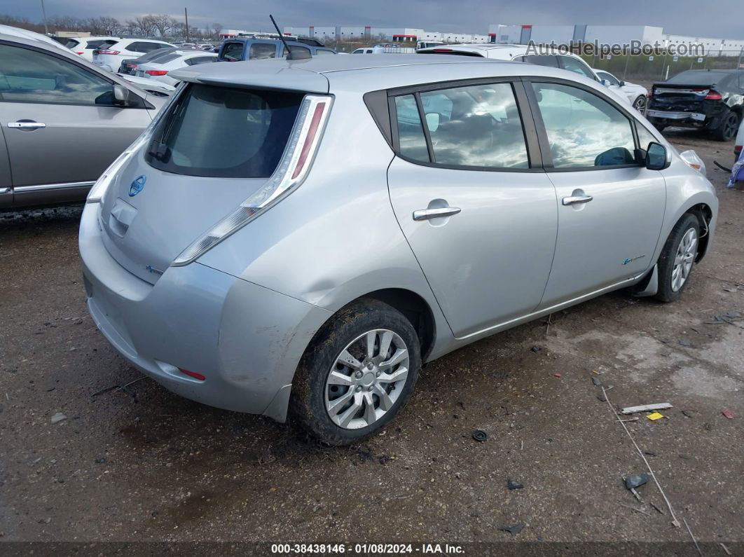 2015 Nissan Leaf S Серебряный vin: 1N4AZ0CP5FC310399