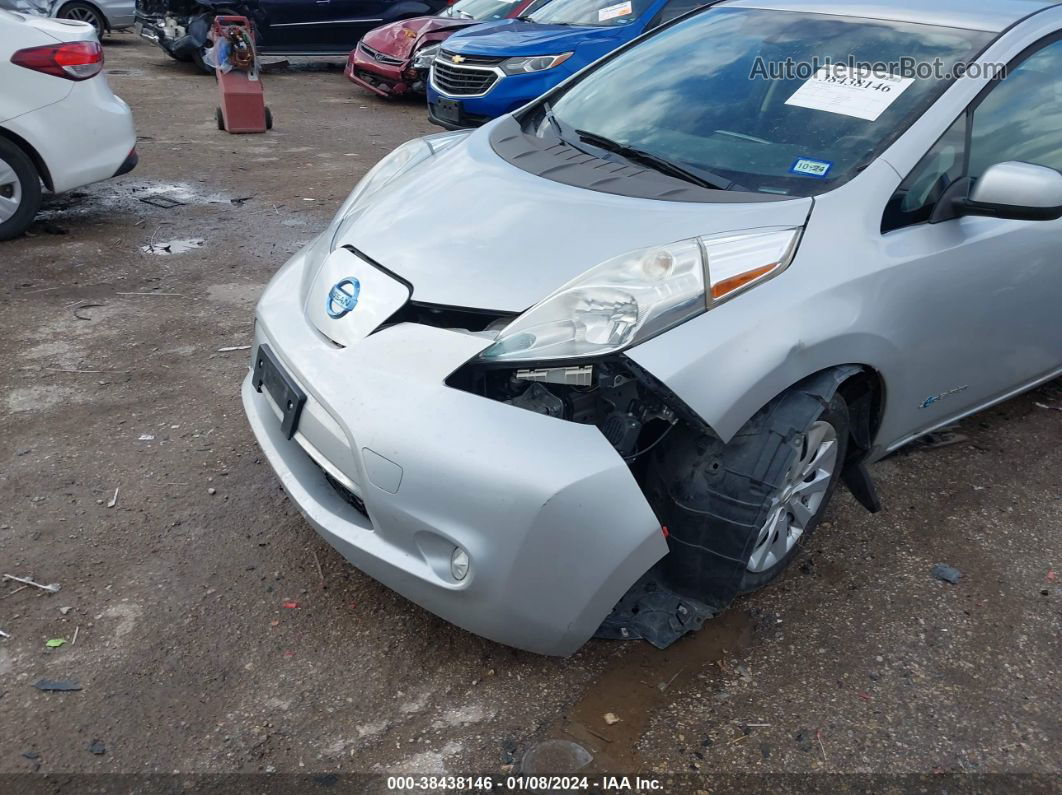 2015 Nissan Leaf S Silver vin: 1N4AZ0CP5FC310399