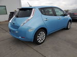 2015 Nissan Leaf S Blue vin: 1N4AZ0CP5FC311312