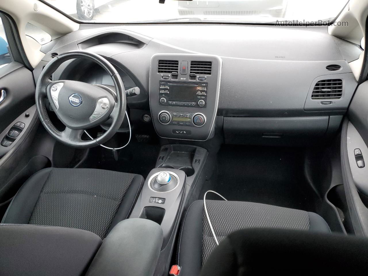 2015 Nissan Leaf S Синий vin: 1N4AZ0CP5FC311312