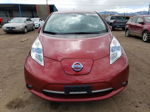 2015 Nissan Leaf S Красный vin: 1N4AZ0CP5FC313951