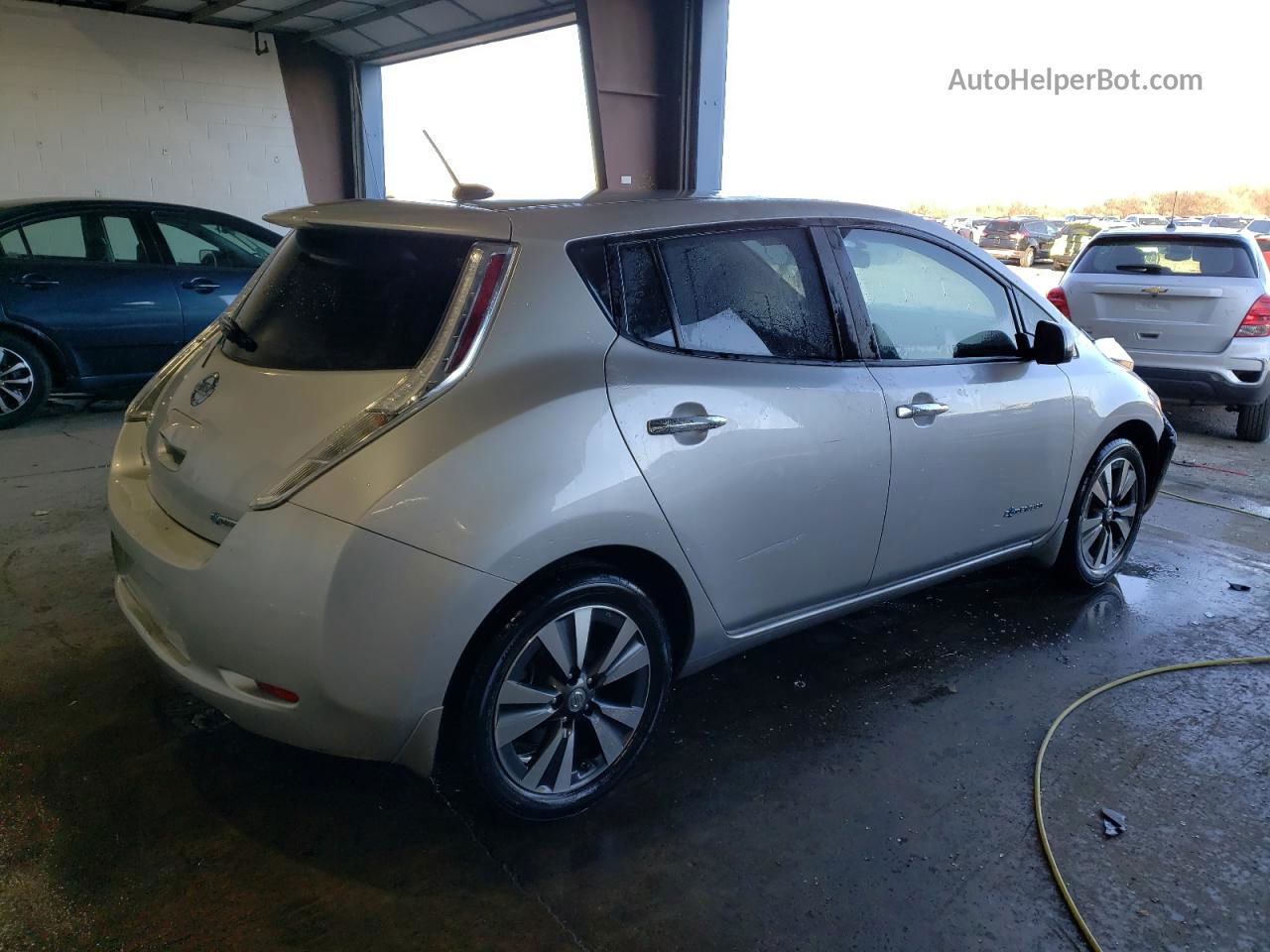 2015 Nissan Leaf S Silver vin: 1N4AZ0CP5FC314243