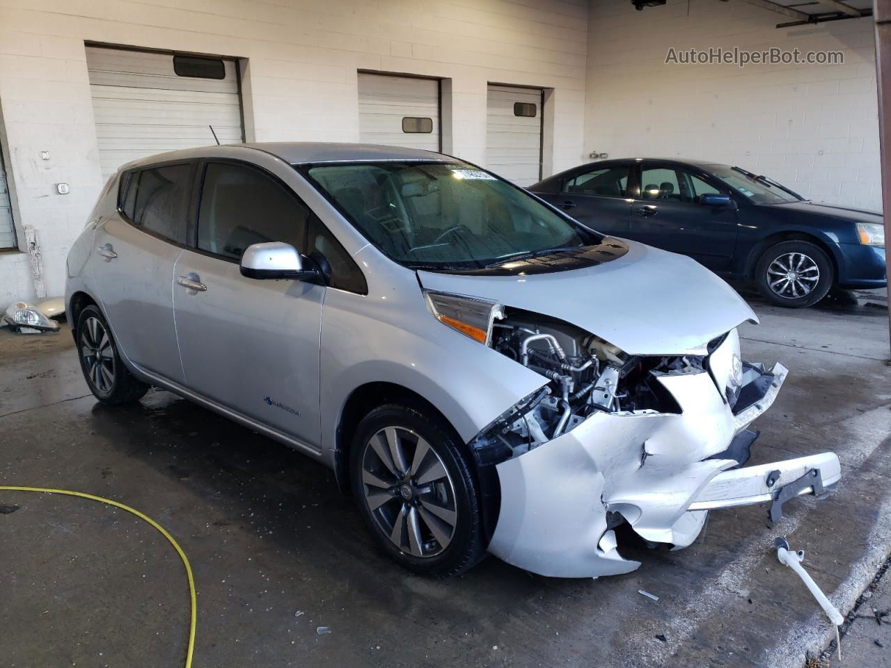 2015 Nissan Leaf S Silver vin: 1N4AZ0CP5FC314243