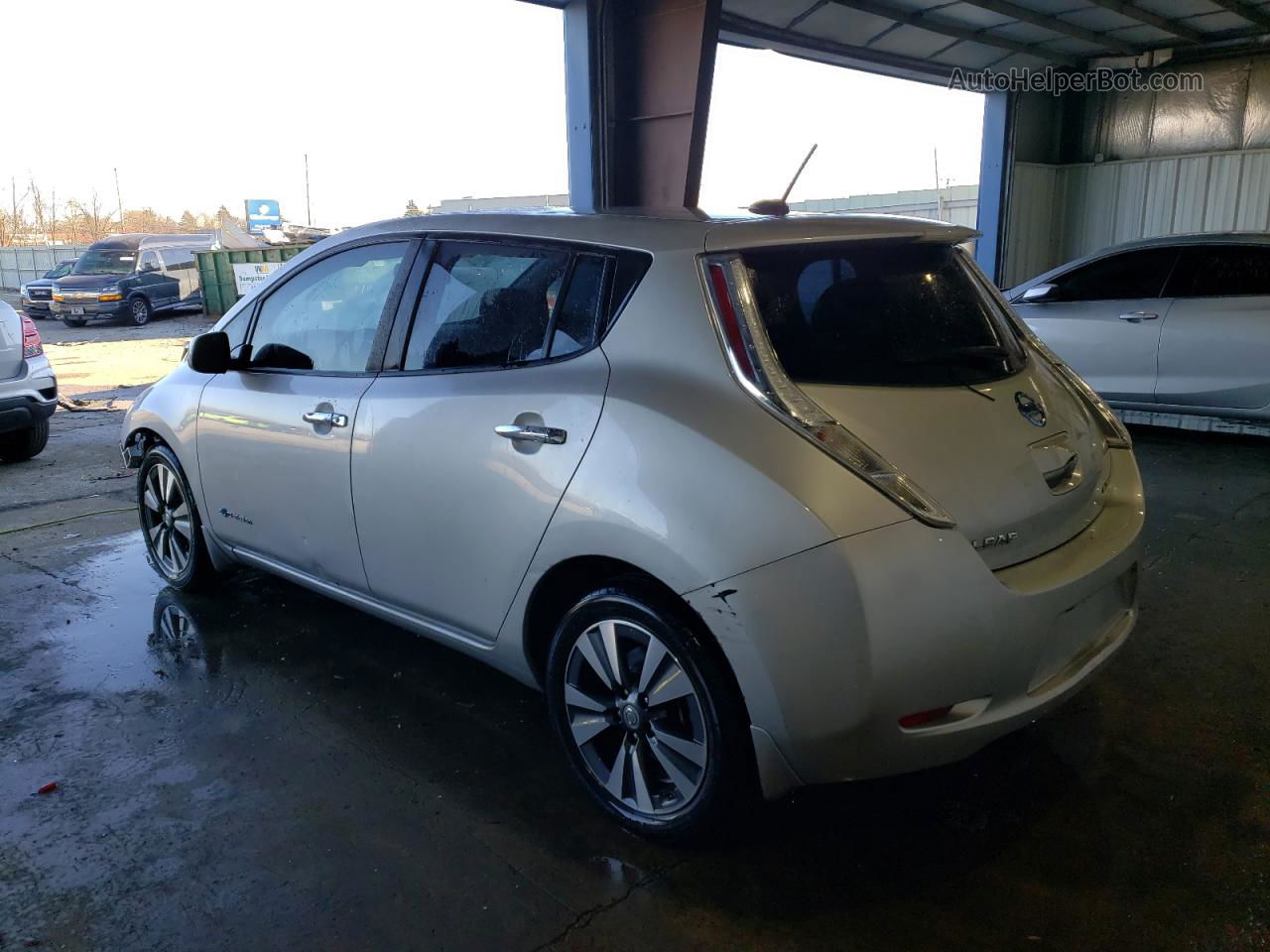 2015 Nissan Leaf S Silver vin: 1N4AZ0CP5FC314243