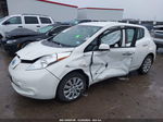 2015 Nissan Leaf S White vin: 1N4AZ0CP5FC316686