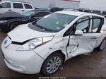 2015 Nissan Leaf S White vin: 1N4AZ0CP5FC316686