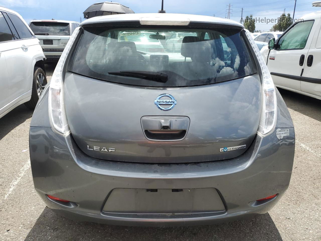 2015 Nissan Leaf S Gray vin: 1N4AZ0CP5FC317787