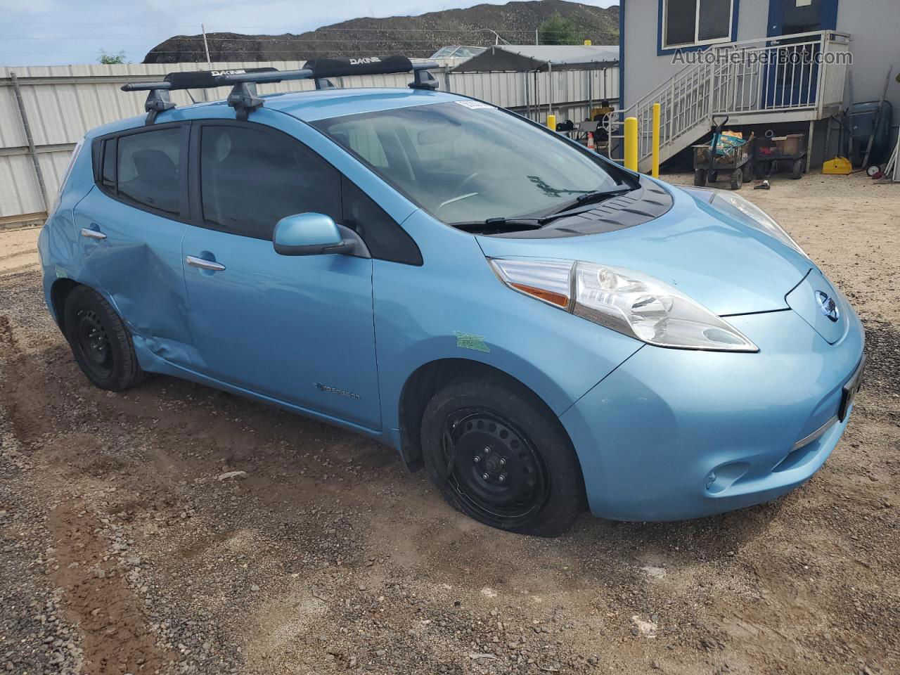 2015 Nissan Leaf S Blue vin: 1N4AZ0CP5FC318292